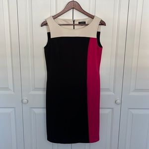 Tahari Aline Color Block Dress